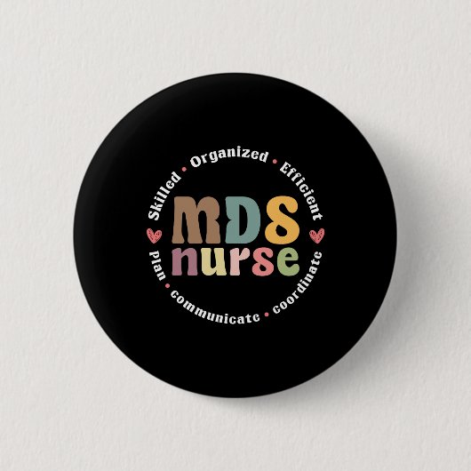 MDS Nurse Appreciation Ronde Button 5,7 Cm (Voorkant)