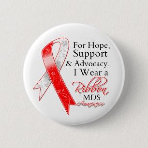 MDS Support Hope Awareness Ronde Button 5,7 Cm