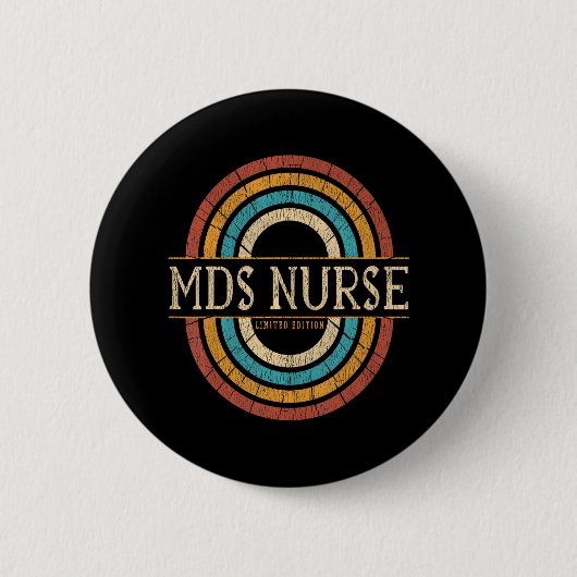 MDS Verpleegkundige Ronde Button 5,7 Cm (Voorkant)