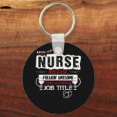 MDS verpleegster omdat Freakin'Geweldige geen offi Sleutelhanger (Voorkant)