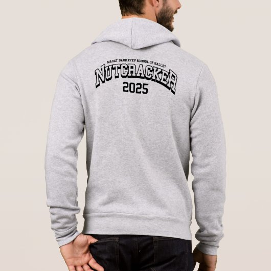 MDSB Varisty Logo Zip Up Sweatshirts Hoodie (Achterkant)