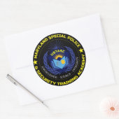 MDSPOSA Officiële Logo-Sticker Ronde Sticker (Envelop)