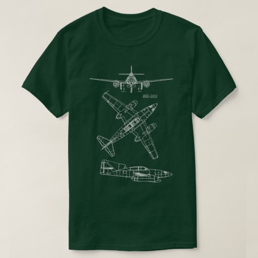 ME262 Concept Blueprints T-shirt (Design voorkant)