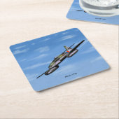 ME262 Figter 1944 papier onderzetter (Schuin)