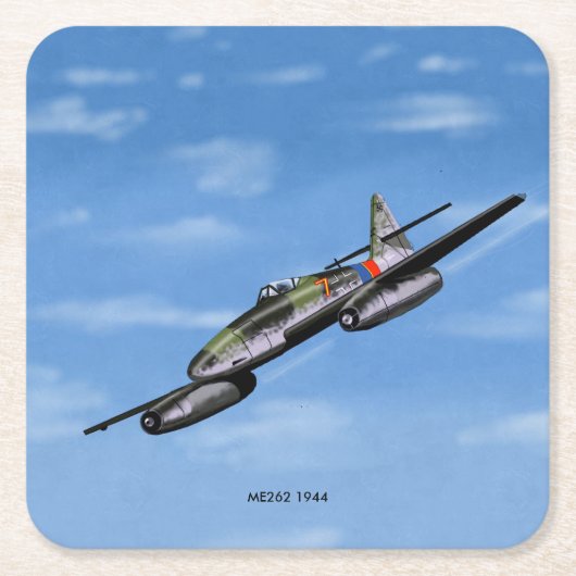 ME262 Figter 1944 papier onderzetter (Voorkant)
