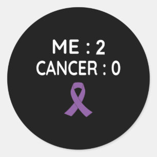 ME2 Kanker 0 Bewustzijn bij alvleesklierkanker Ronde Sticker