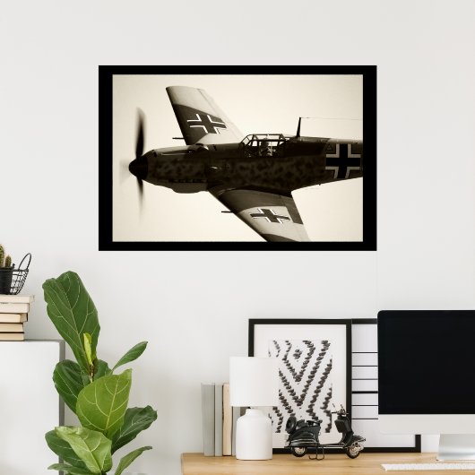 Me-109 E-3 Emil Poster (Thuiskantoor)