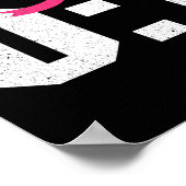 ME 1 Kanker 0 Borstkanker Bewustzijn Roze Lint Poster (Hoek)