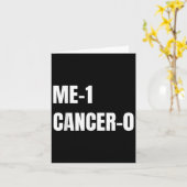 ME 1 Kanker 0 Ik versloeg Kanker Brave Survivor Kaart (Gele Bloem)