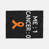 ME 1 Kanker 0 Leukemie Bewustzijn Fleece Deken (Voorkant (Horizontaal))