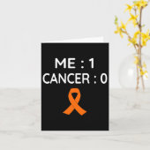 ME 1 Kanker 0 Leukemie Bewustzijn Kaart (Gele Bloem)