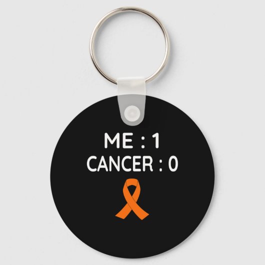 ME 1 Kanker 0 Leukemie Bewustzijn Sleutelhanger (Voorkant)