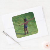 Me 2011 vierkante sticker (Envelop)