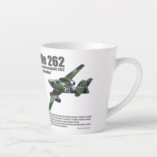 Me 262 Schwalbe Latte Mok (Rechts)