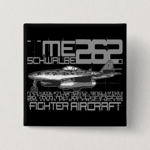 Me 262 Schwalbe Vierkante Button 5,1 Cm