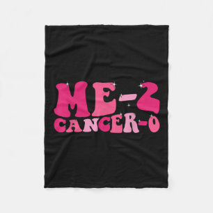 Me 2 Kanker 0 Ik versla Kanker Twee keer Groovy Re Fleece Deken