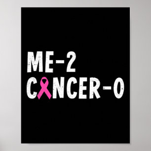 ME 2 Kanker 0 Roze lint borstkankerbewustzijn Poster