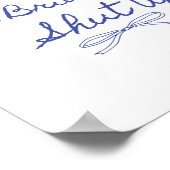 Me A Bride Shut Up Bachelorette Party Bruids Showe Poster (Hoek)