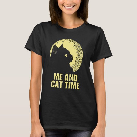 Me and Cat Time Cat Hobby Kitten Pastime Cat Mom T-shirt (Voorkant)