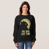 Me and Cat Time Cat Hobby Kitten Pastime Cat Mom Trui (Voorkant volledig)