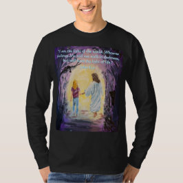 Me and Jesus Walking T-shirt met lange mouwen