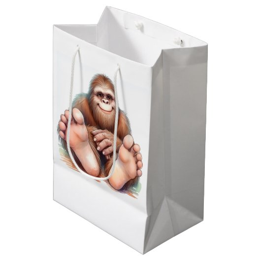 Me and My Bigfoot Medium Cadeauzakje (Voorkant Gekanteld)
