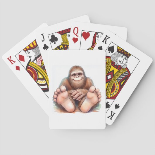 Me and My Bigfoot Playing Cards Pokerkaarten (Achterkant)