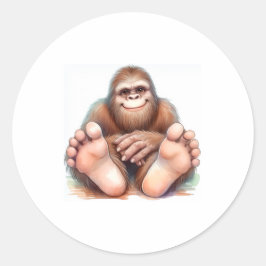 Me and My Bigfoot Ronde Sticker