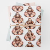 Me and My Bigfoot Wrapping Paper (In situ)