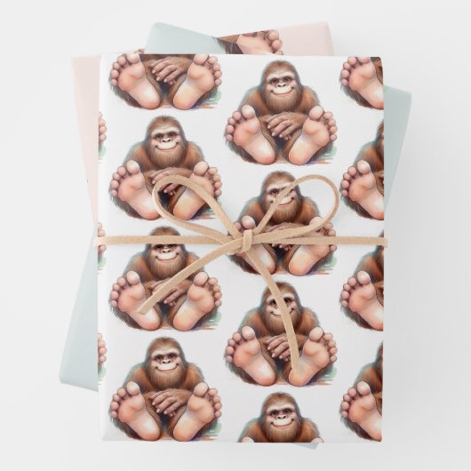 Me and My Bigfoot Wrapping Paper (In situ)