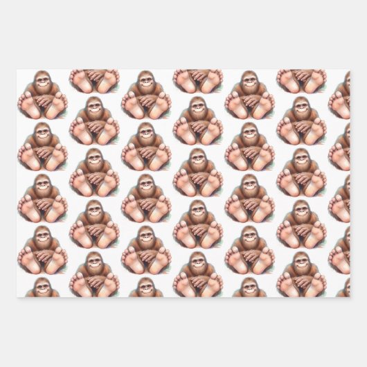 Me and My Bigfoot Wrapping Paper (Voorkant)