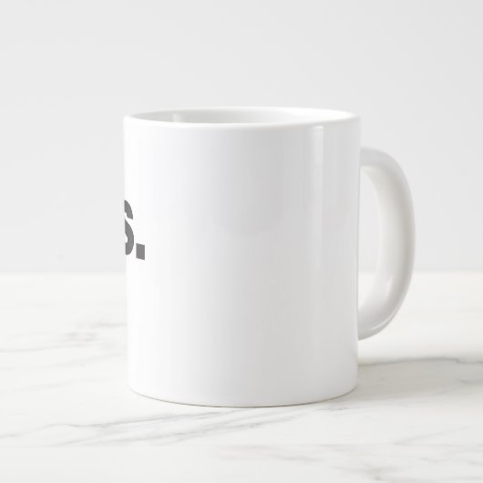 ME BOSS JE Jumbo Coffee Mok NIET (Voorkant rechts)