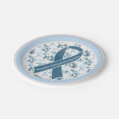 ME/CFS Awareness Ribbon Blue Sunday Papieren Bordje (Gekanteld)