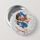 ME/CFS Bewustzijn "Meisje van de Hoop" Ronde Button 7,6 Cm (Voorkant /achterkant)