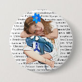 ME/CFS Bewustzijn "Meisje van de Hoop" Ronde Button 7,6 Cm (Voorkant)