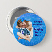 ME/CFS Bewustzijn "Meisje van de Hoop" Ronde Button 7,6 Cm (Voorkant /achterkant)