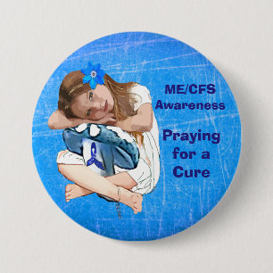 ME/CFS Bewustzijn "Meisje van de Hoop" Ronde Button 7,6 Cm