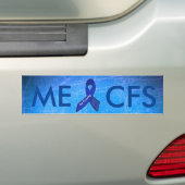 ME/CFS Blue Awareness Butterfly Bumpersticker (Op auto)