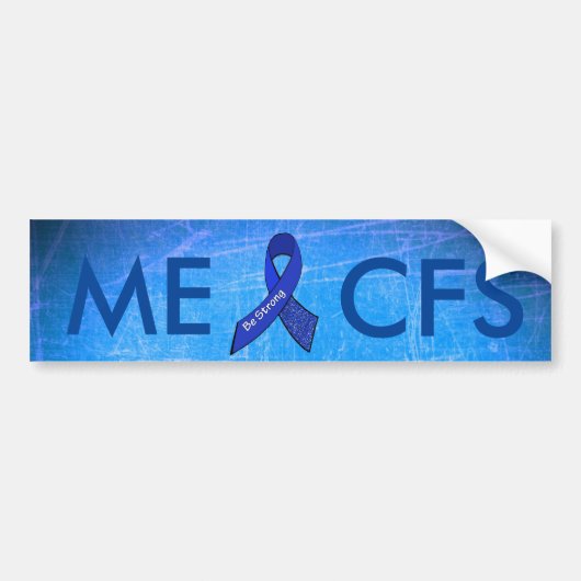 ME/CFS Blue Awareness Butterfly Bumpersticker (Voorkant)