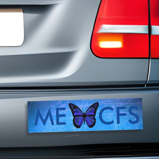ME/CFS Blue Awareness Butterfly Bumpersticker