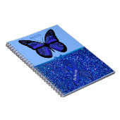 ME/CFS Blue Awareness Ribbon and Butterfly Notitieboek (Rechterzijde)