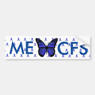 ME/CFS Blue Awareness Ribbon Bumpersticker