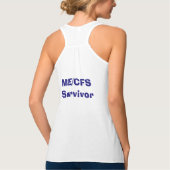ME/CFS Blue Hope Butterfly Survivor Shirt (Achterkant)