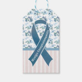 Me/CFS Blue Ribbon Awareness label Cadeaulabel (Voorkant)