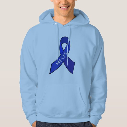 ME/CFS Chronic Fatigue Syndrome Awareness Ribbon Hoodie (Voorkant)