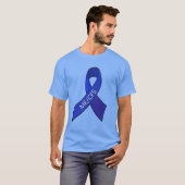 ME/CFS Chronic Fatigue Syndrome Awareness Ribbon T-shirt (Voorkant volledig)