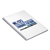 ME/CFS Chronisch vermoeidheidsbewustzijn Notitieboek (Rechterzijde)