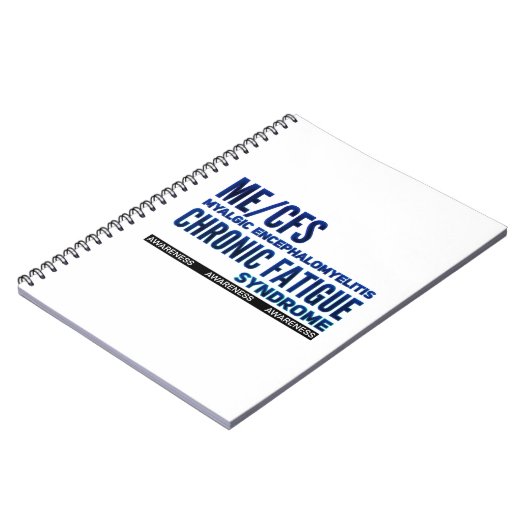 ME/CFS Chronisch vermoeidheidsbewustzijn Notitieboek (Linkerzijde)