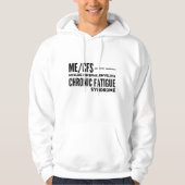 ME/CFS Chronisch vermoeidheidssyndroom bewustzijn Hoodie (Voorkant)