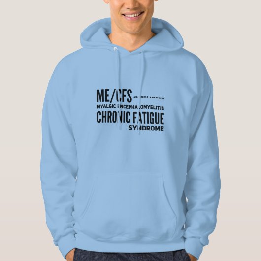 ME/CFS Chronisch vermoeidheidssyndroom bewustzijn Hoodie (Voorkant)